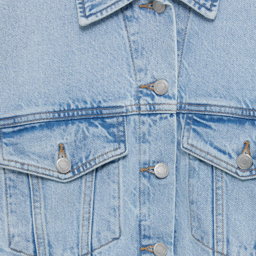 Drop-shoulder denim jacket - Image 2