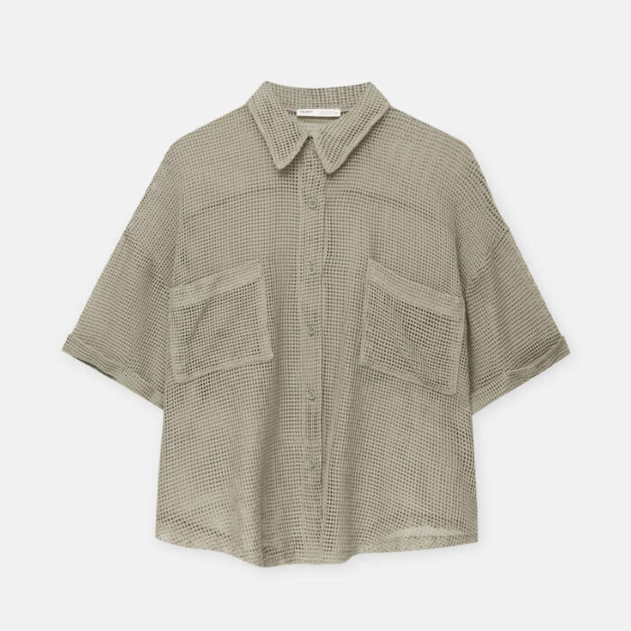 Short sleeve mesh shirt